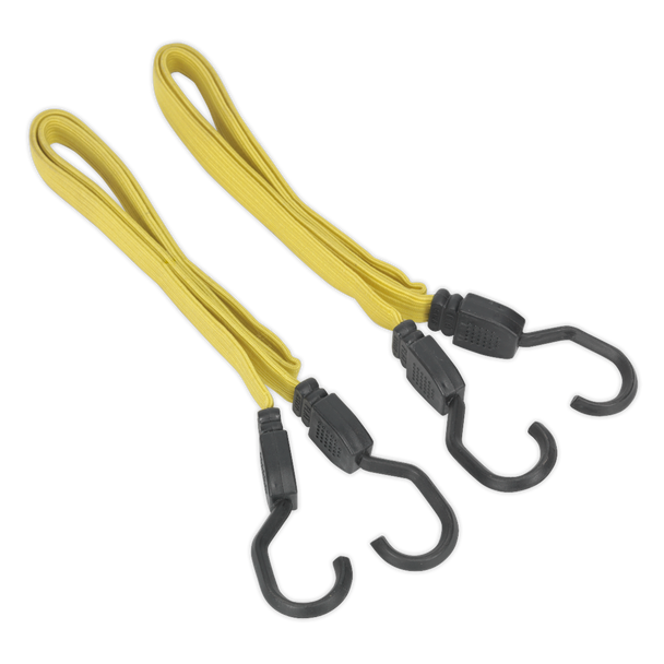 Sealey BCS18 | Flat Bungee Cord Set 910mm 2pc