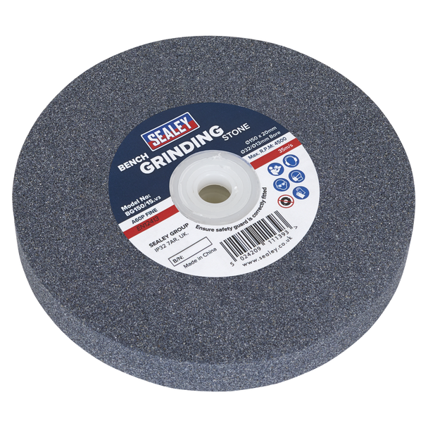 Sealey BG150/15 | 150 x 20mm Grinding Stone 32(13)mm Bore - A60P Fine