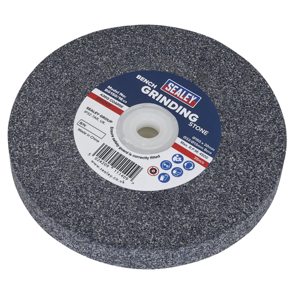 Sealey BG150/16 | 150 x 20mm Grinding Stone 32(13)mm Bore - A36Q Coarse