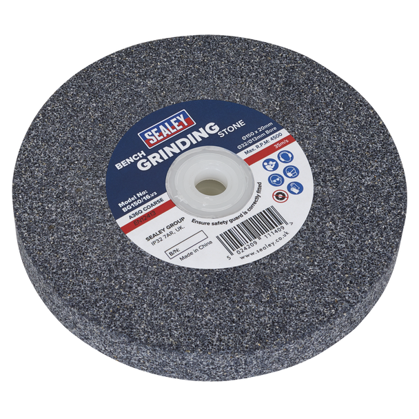 Sealey BG150/16 | 150 x 20mm Grinding Stone 32(13)mm Bore - A36Q Coarse
