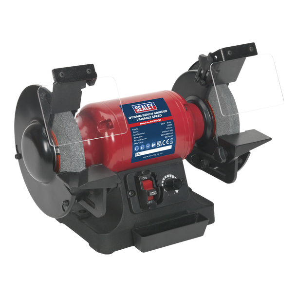 Sealey BG150WVS | 150mm Bench Grinder with Variable Speed 250W/230V