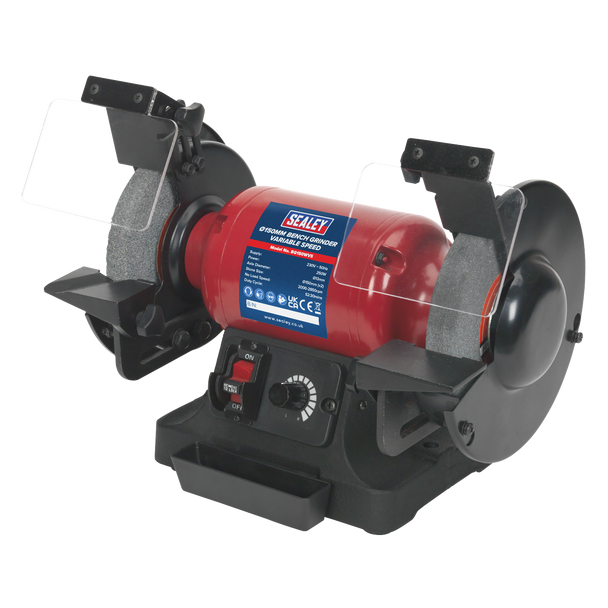 Sealey BG150WVS | 150mm Bench Grinder with Variable Speed 250W/230V