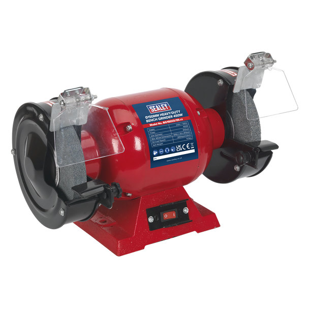 Sealey BG150XD/99 | Heavy-Duty 150mm Bench Grinder 450W/230V