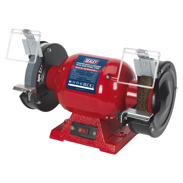 Sealey BG150XLW/98 | 150mm Bench Grinder with Wire Wheel 370W/230V