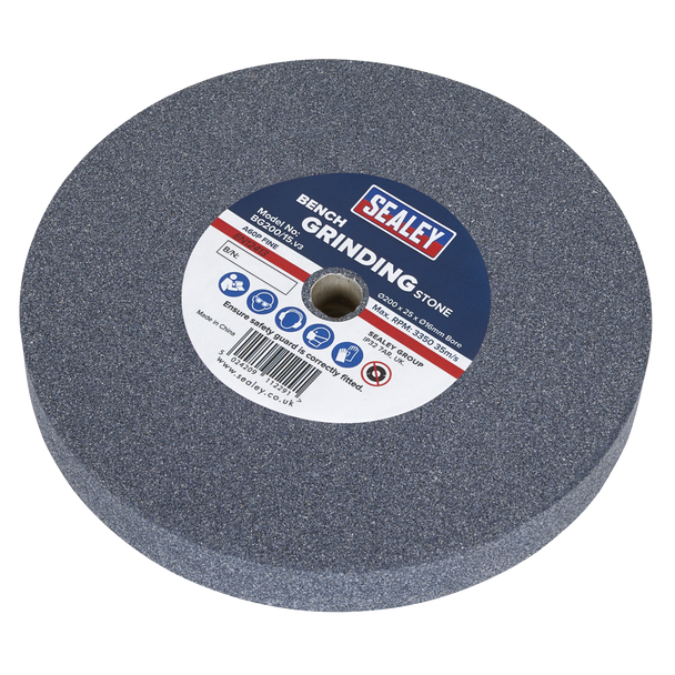 Sealey BG200/15 | 200 x 25mm Grinding Stone 16mm Bore - A60P Fine