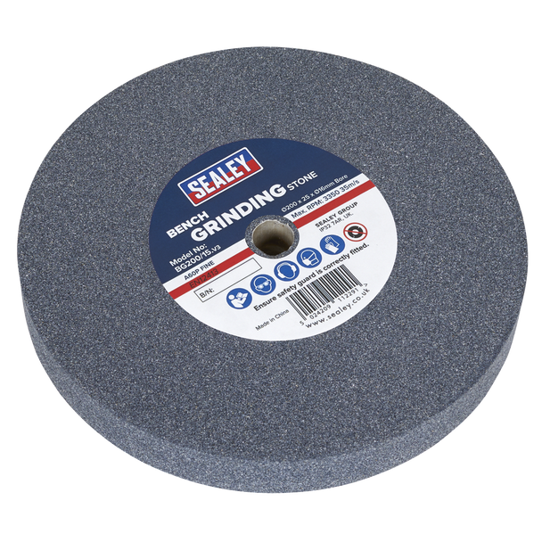 Sealey BG200/15 | 200 x 25mm Grinding Stone 16mm Bore - A60P Fine