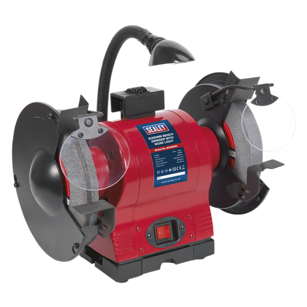 Sealey BG200WL | 200mm Bench Grinder with Worklight 550W/230V