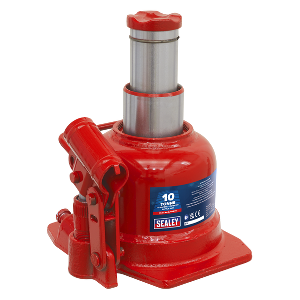 Sealey BJ10LE | Low Profile Telescopic Bottle Jack 10 Tonne