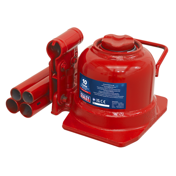 Sealey BJ10LE | Low Profile Telescopic Bottle Jack 10 Tonne