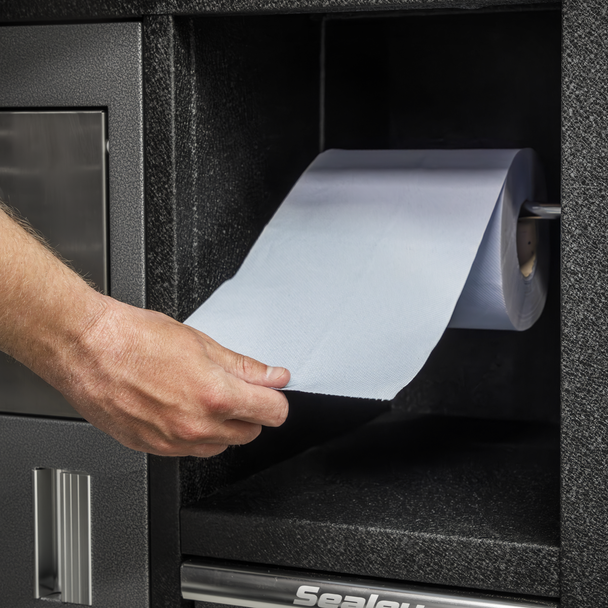 Sealey BLU60 | 2-Ply Embossed Blue Paper Roll 60m - Pack of 6