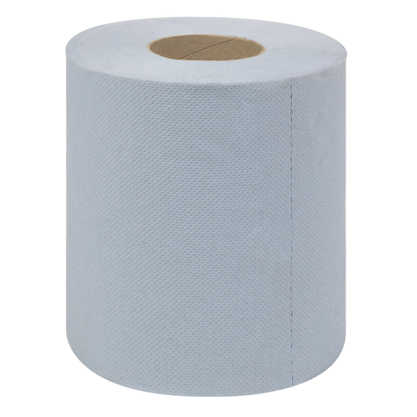 Sealey BLU60 | 2-Ply Embossed Blue Paper Roll 60m - Pack of 6