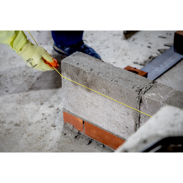 Sealey BLY1 | Braided Nylon Brick Line 76m - Yellow