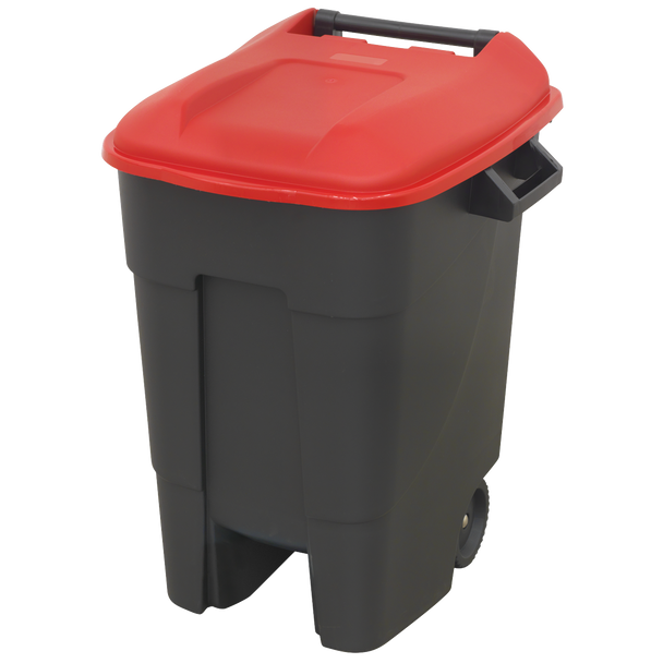 Sealey BM100R | Refuse/Wheelie Bin 100L - Red