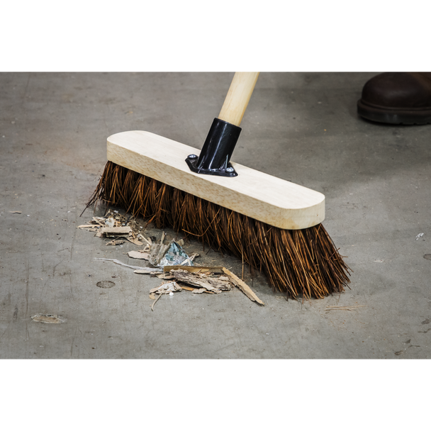 Sealey BM12H | Stiff/Hard Bristle Broom 12"(300mm)