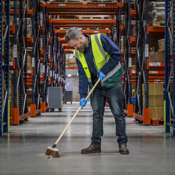 Sealey BM12H | Stiff/Hard Bristle Broom 12"(300mm)