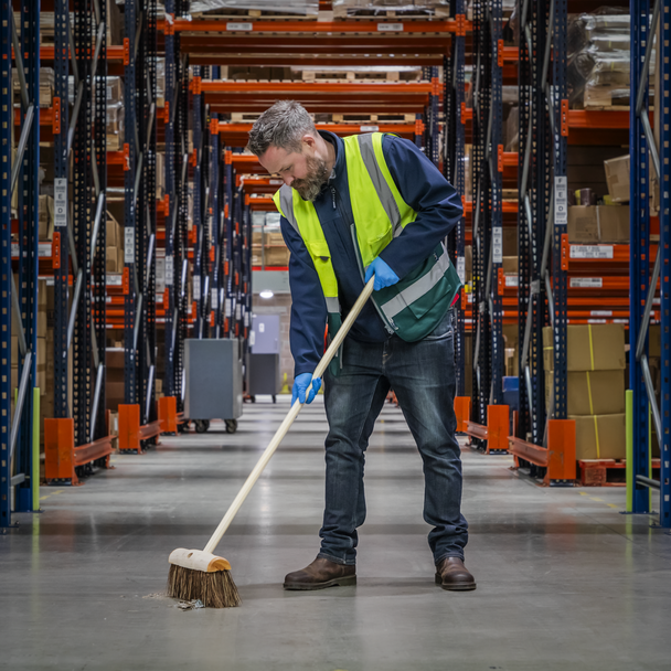 Sealey BM13HX | Stiff/Hard Bristle Broom 13"(325mm)