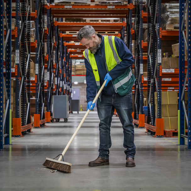 Sealey BM24H | Stiff/Hard Bristle Broom 24"(600mm)