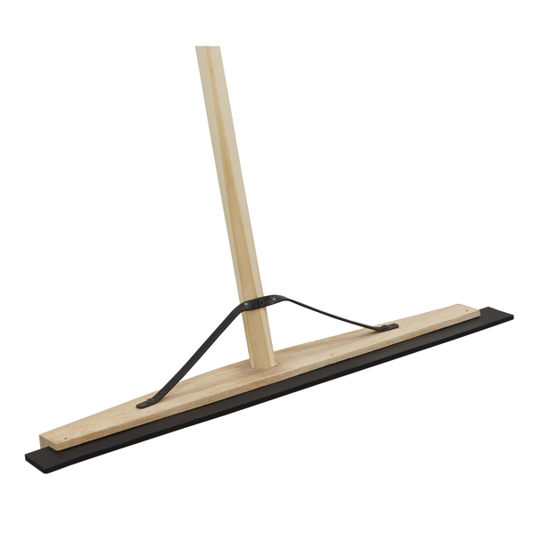 Sealey BM24RS | Rubber Floor Squeegee with Wooden Handle 24"(600mm)