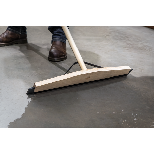 Sealey BM24RS | Rubber Floor Squeegee with Wooden Handle 24"(600mm)