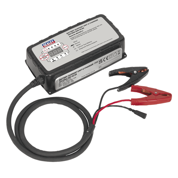 Sealey BSCU25 ⏐ 12V-25A/24V-12.5A Battery Support Unit & Charger