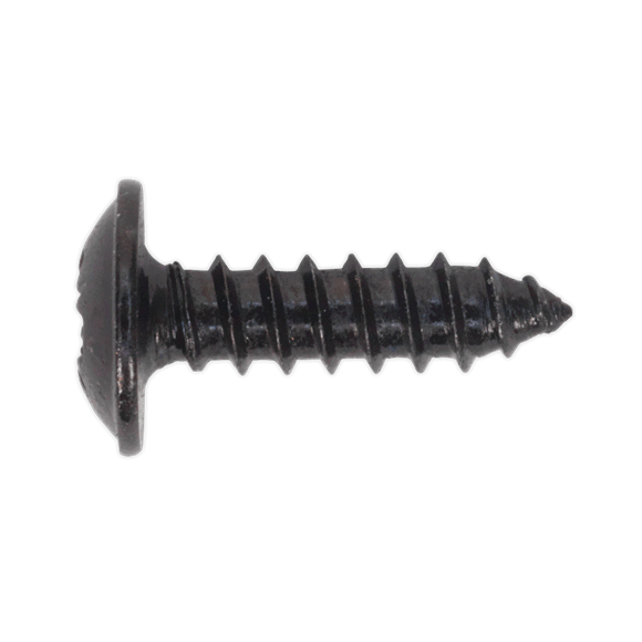 Sealey BST3513⏐ Self-Tapping Pozi Flanged Head Screw 3.5 x 13mm, Black - Pack of 100