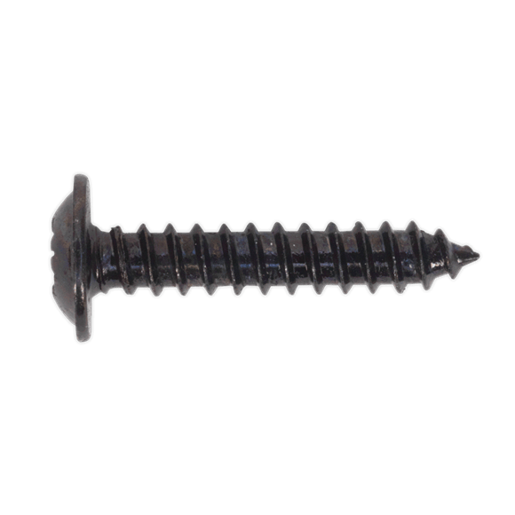 Sealey BST3519 ⏐ Self-Tapping Pozi Flanged Head Screw 3.5 x 19mm, Black - Pack of 100