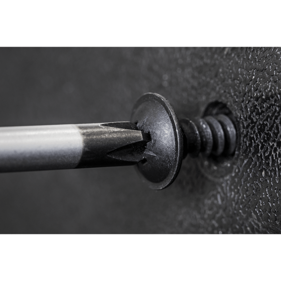 Sealey BST4216 ⏐ Self-Tapping Pozi Flanged Head Screw 4.2 x 16mm, Black - Pack of 100