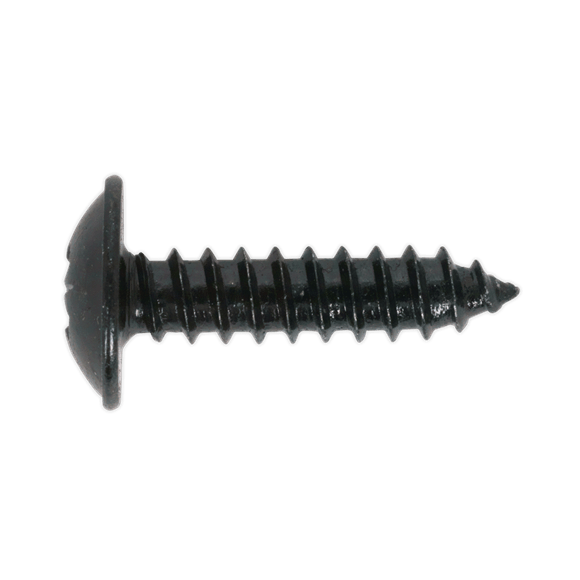 Sealey BST4813 ⏐ Self-Tapping Pozi Flanged Head Screw 4.8 x 13mm, Black - Pack of 100
