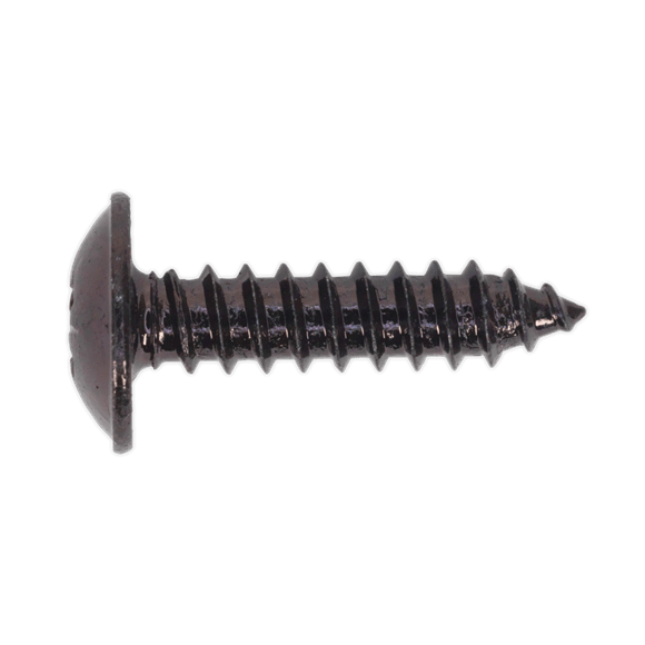 Sealey BST4819 ⏐ Self-Tapping Pozi Flanged Head Screw 4.8 x 19mm, Black - Pack of 100