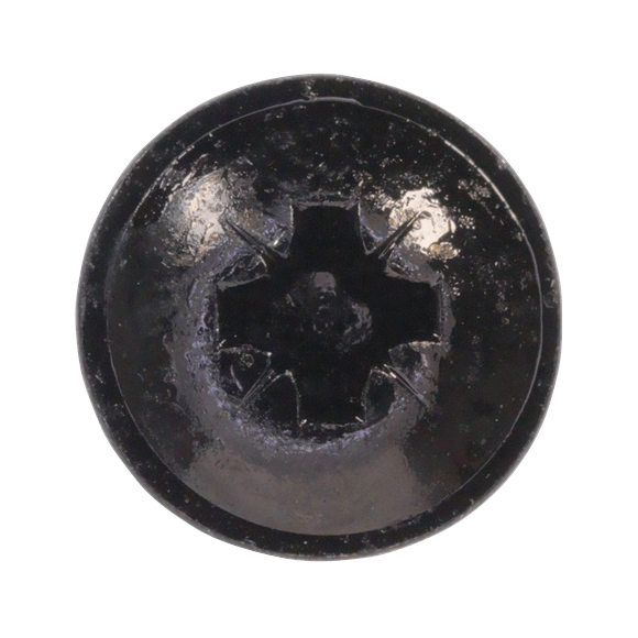 Sealey BST4819 ⏐ Self-Tapping Pozi Flanged Head Screw 4.8 x 19mm, Black - Pack of 100