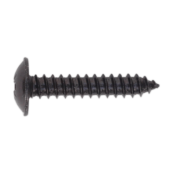 Sealey BST4825 ⏐ Self-Tapping Pozi Flanged Head Screw 4.8 x 25mm, Black - Pack of 100