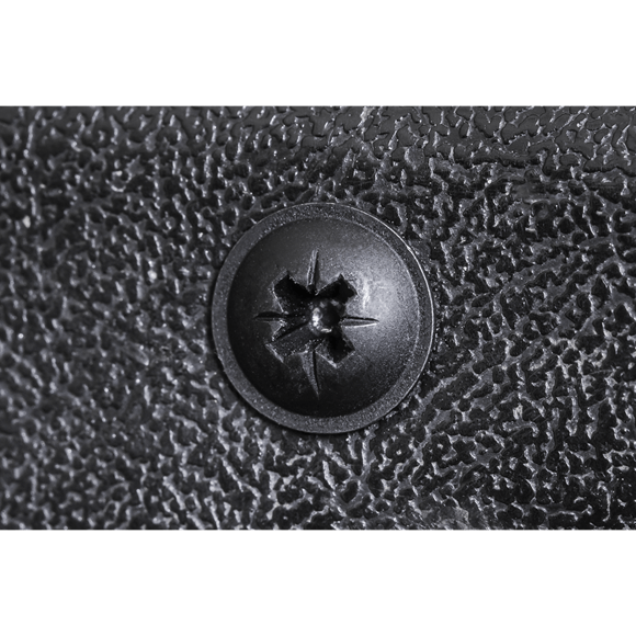 Sealey BST4825 ⏐ Self-Tapping Pozi Flanged Head Screw 4.8 x 25mm, Black - Pack of 100