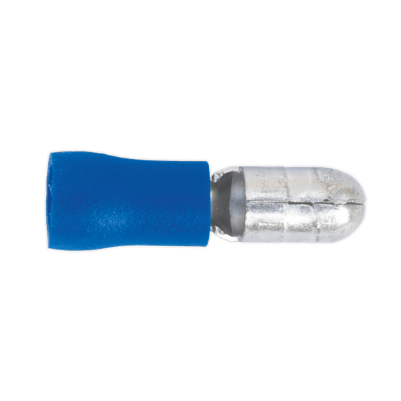 Sealey BT11 ⏐ Male Bullet Terminal 5mm, Blue - Pack of 100