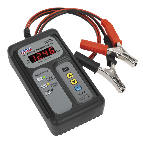 Sealey BT2101⏐ Digital Battery Tester 12V