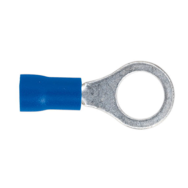 Sealey BT27 ⏐ Easy-Entry Ring Terminal 8.4mm (5/16"), Blue - Pack of 100