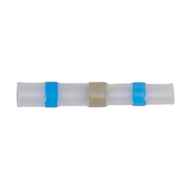Sealey BTSSB25 ⏐ Heat Shrink Butt Connector Solder Terminal 16-14 AWG, Blue - Pack of 25