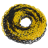 Sealey BYC25M ⏐ Plastic Chain 25m x 6mm - Black/Yellow
