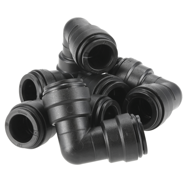 Sealey CAS15EE │ John Guest® Equal Elbow 15mm - Pack of 5