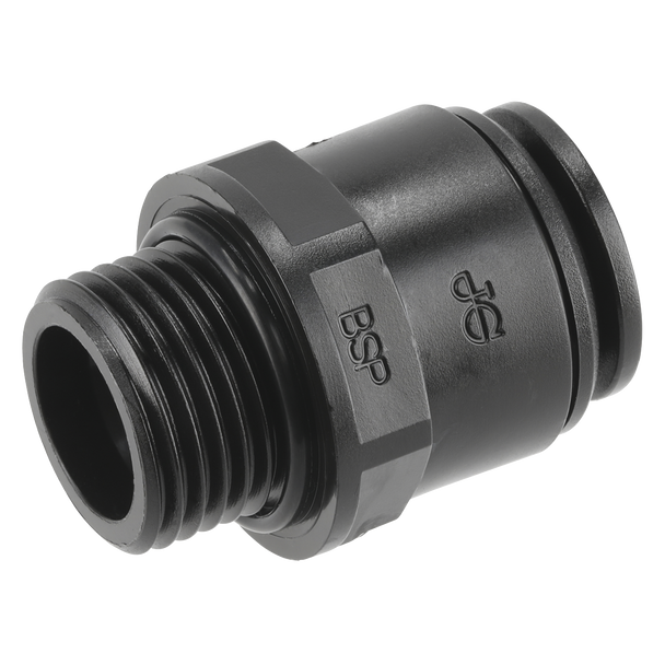 Sealey CAS15SA │ John Guest® Straight Adaptor 15mm x 1/2"BSP - Pack of 2