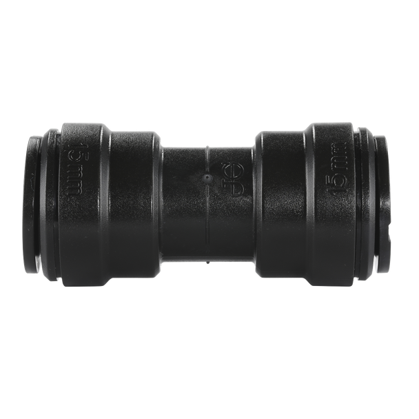 Sealey CAS15SC │ John Guest® Straight Connector 15mm - Pack of 5