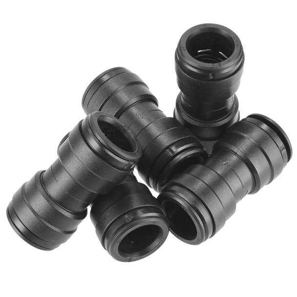 Sealey CAS22SC │ John Guest® Straight Connector 22mm - Pack of 5