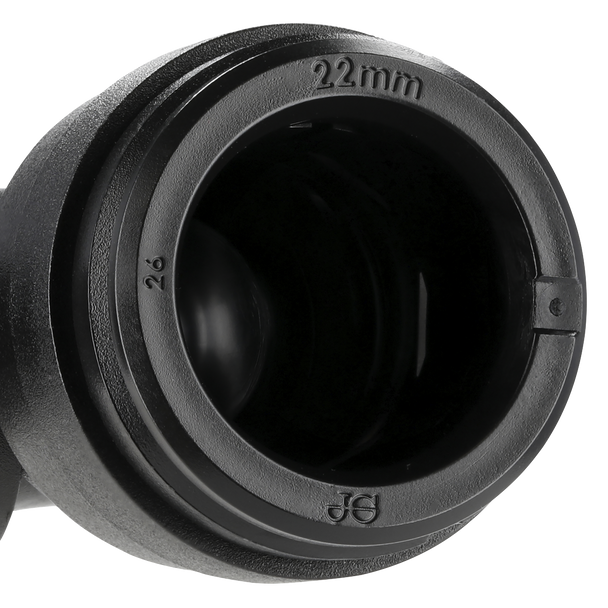 Sealey CAS22SE │ John Guest® Stem Elbow 22mm - Pack of 2