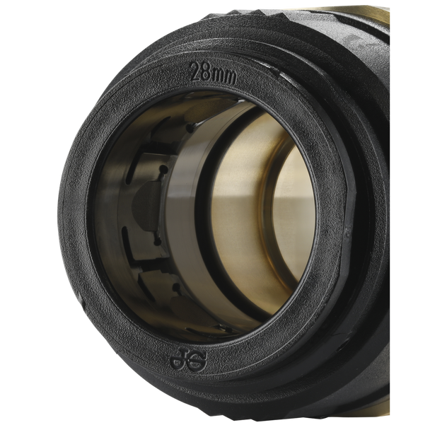 Sealey CAS28BSA │ John Guest® Brass Straight Adaptor 28mm x 1"BSPT