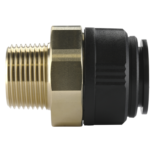 Sealey CAS28BSA │ John Guest® Brass Straight Adaptor 28mm x 1"BSPT