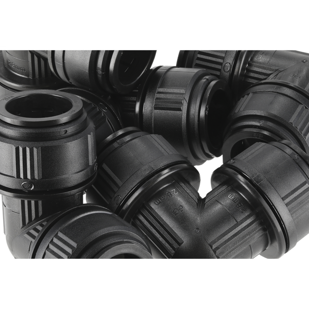 Sealey CAS28EE │  John Guest® Equal Elbow 28mm - Pack of 5