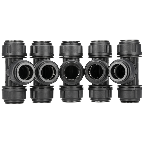 Sealey CAS28ET │ John Guest® Equal Tee 28mm - Pack of 5