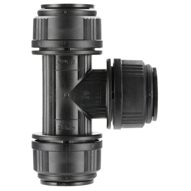 Sealey CAS28ET │ John Guest® Equal Tee 28mm - Pack of 5