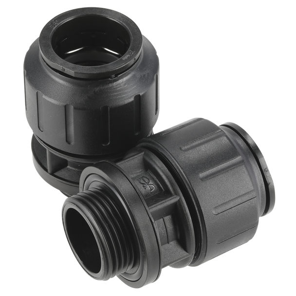 Sealey CAS28SA │ John Guest® Straight Adaptor 28mm x 1"BSP - Pack of 2