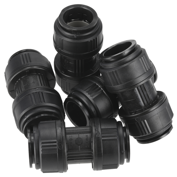 Sealey CAS28SC │ John Guest® Straight Connector 28mm - Pack of 5