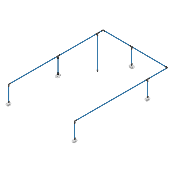 Sealey CASKIT528 │ John Guest® 36m 5-Drop Air Supply System Kit 28mm